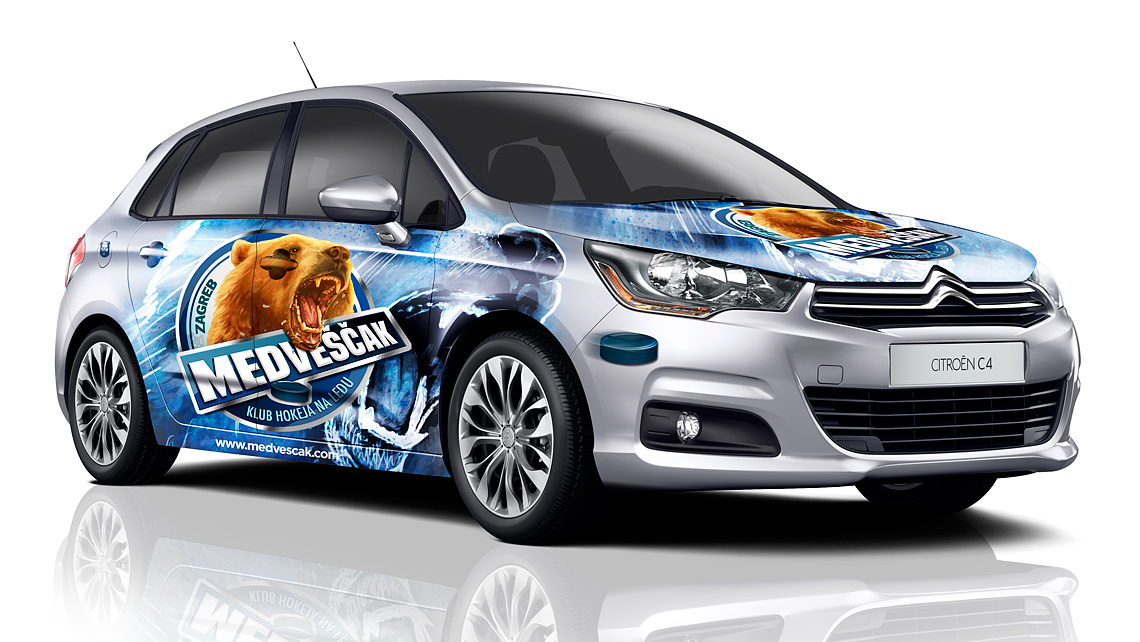 Citroen c4 khl medvescak mockup