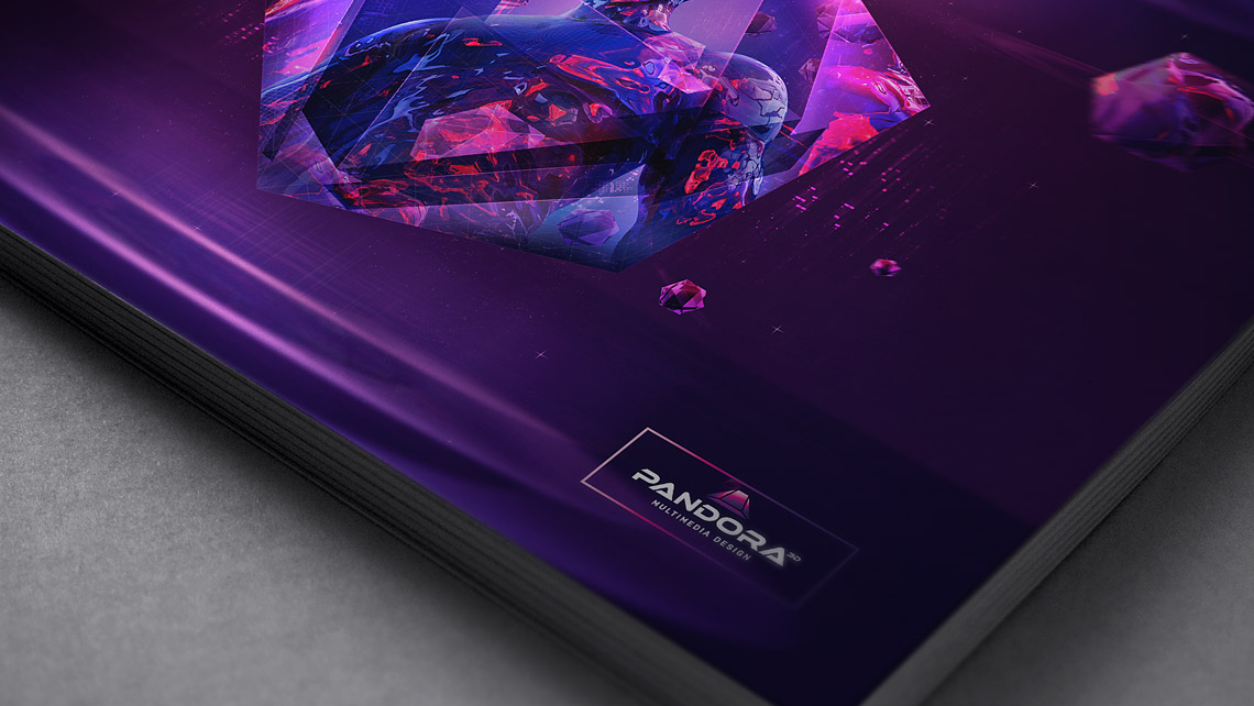 vizualization letter pandora3d brand