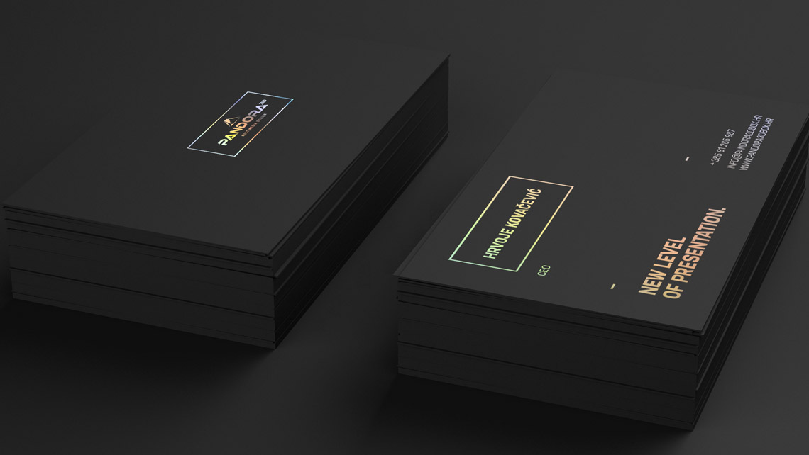 visit card pandora3d design